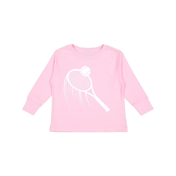 Inktastic Swinging Tennis Racket Boys or Girls Long Sleeve Toddler T-Shirt
