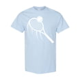 thumbnail image 1 of Inktastic Swinging Tennis Racket T-Shirt, 1 of 5