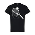 thumbnail image 1 of Inktastic Swinging Tennis Racket T-Shirt, 1 of 5