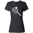 thumbnail image 1 of Inktastic Swinging Tennis Racket Women's T-Shirt, 1 of 5