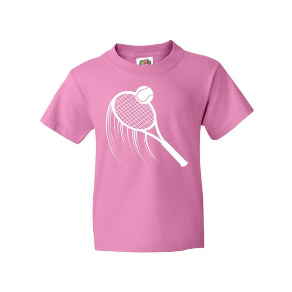 Inktastic Swinging Tennis Racket Youth T-Shirt