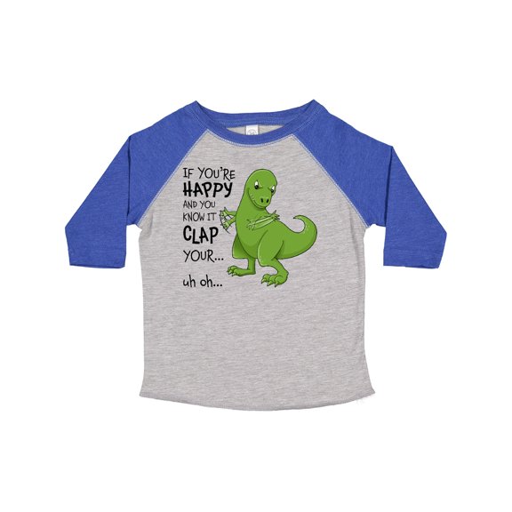 Inktastic T-Rex Can't Clap Boys or Girls Toddler T-Shirt