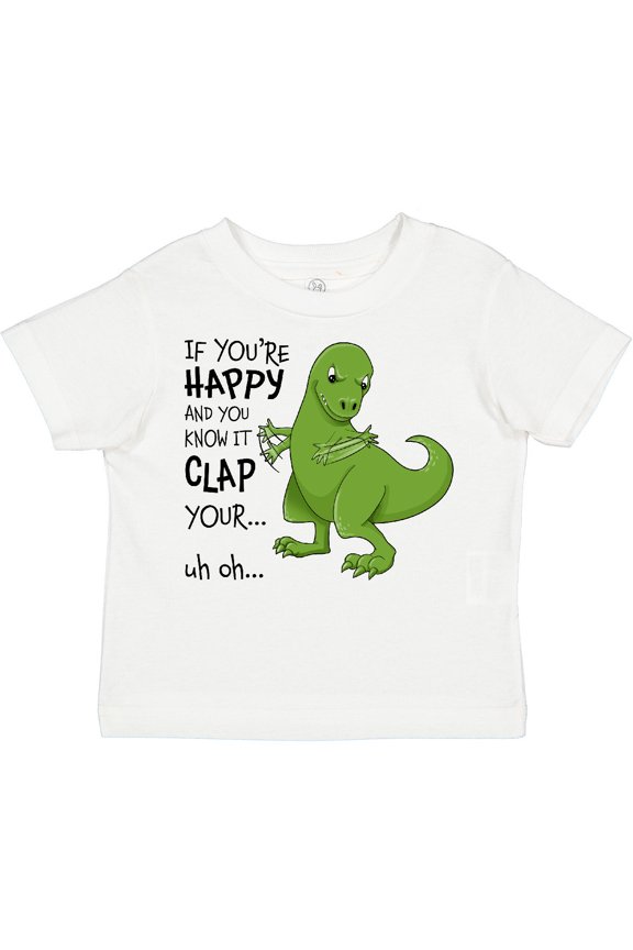 T-Rex Can't Clap Boys or Girls Toddler T-Shirt