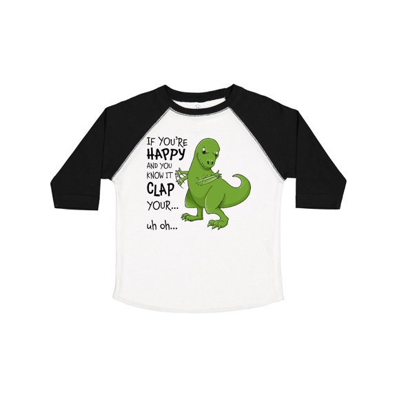 Inktastic T-Rex Can't Clap Boys or Girls Toddler T-Shirt
