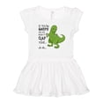 thumbnail image 1 of Inktastic T-Rex Can't Clap Girls Toddler Dress, 1 of 5