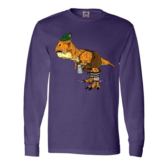 Inktastic T-Rex King of Oktoberfest Long Sleeve T-Shirt