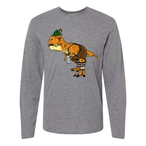 Inktastic T-Rex King of Oktoberfest Long Sleeve T-Shirt