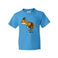 thumbnail image 1 of Inktastic T-Rex King of Oktoberfest Youth T-Shirt, 1 of 5