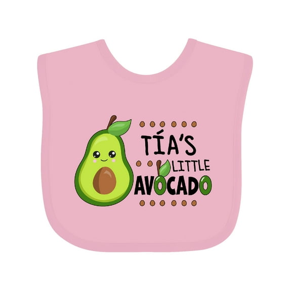 Inktastic Tía's Little Avocado with Cute Baby Avocado Boys or Girls Baby Bib