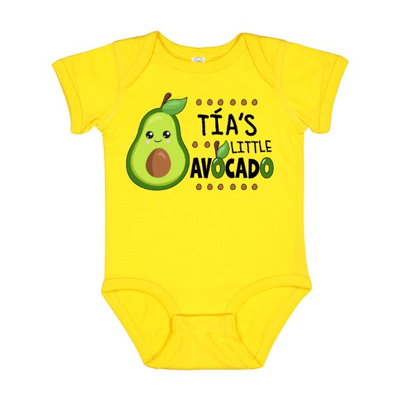 Inktastic TÃa's Little Avocado with Cute Baby Avocado Boys or Girls Baby Bodysuit