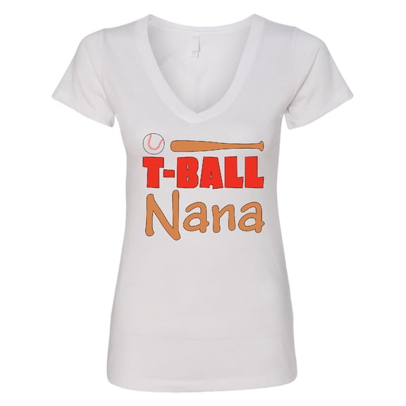 Inktastic T-ball Nana Women's V-Neck T-Shirt
