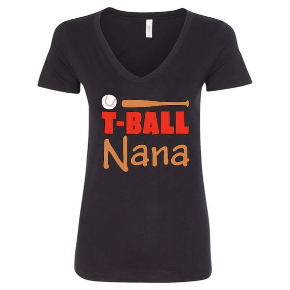 Inktastic T-ball Nana Women's V-Neck T-Shirt