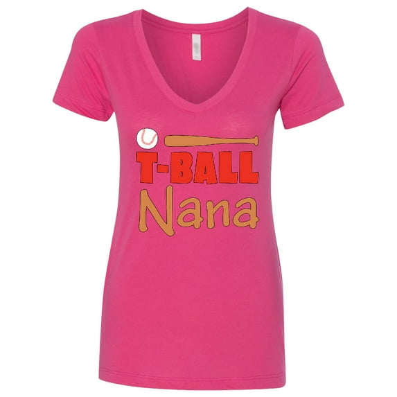 Inktastic T-ball Nana Women's V-Neck T-Shirt