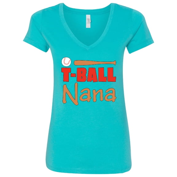 Inktastic T-ball Nana Women's V-Neck T-Shirt