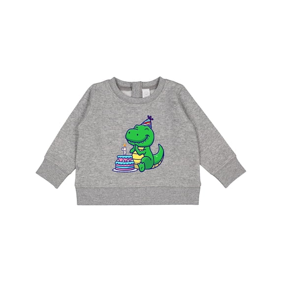 Inktastic T-rex 1st Birthday Baby Sweatshirt