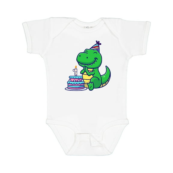 Inktastic T-rex 1st Birthday Boys or Girls Baby Bodysuit
