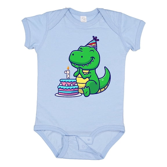 Inktastic T-rex 1st Birthday Boys or Girls Baby Bodysuit