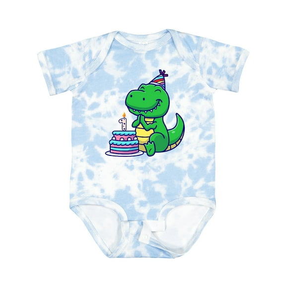 Inktastic T-rex 1st Birthday Boys or Girls Baby Bodysuit