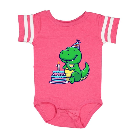 Inktastic T-rex 1st Birthday Boys or Girls Baby Bodysuit