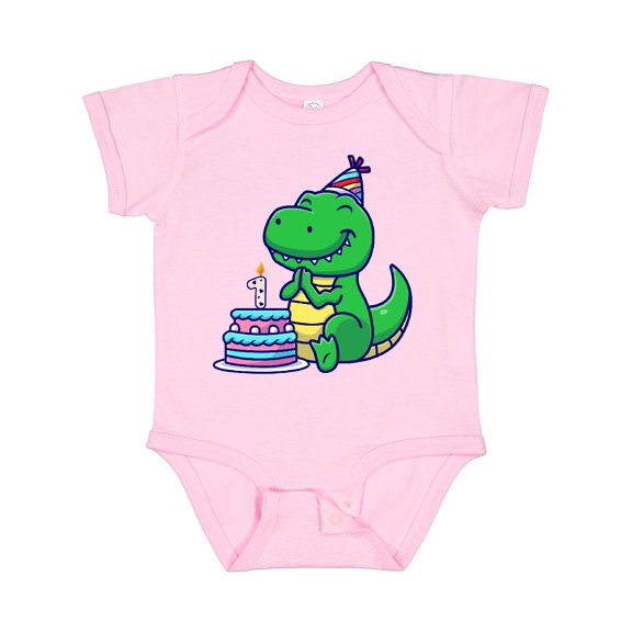 Inktastic T-rex 1st Birthday Boys or Girls Baby Bodysuit