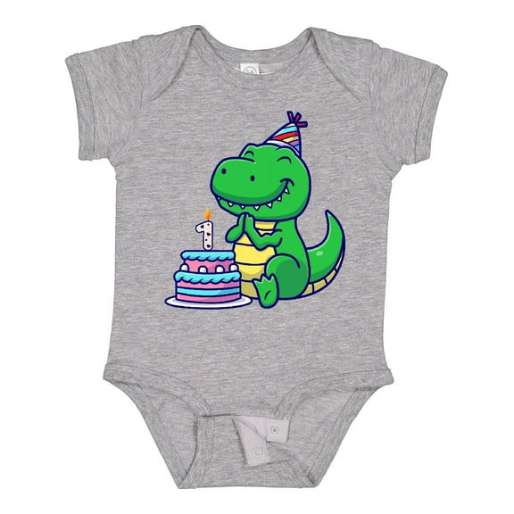 Inktastic T-rex 1st Birthday Boys or Girls Baby Bodysuit