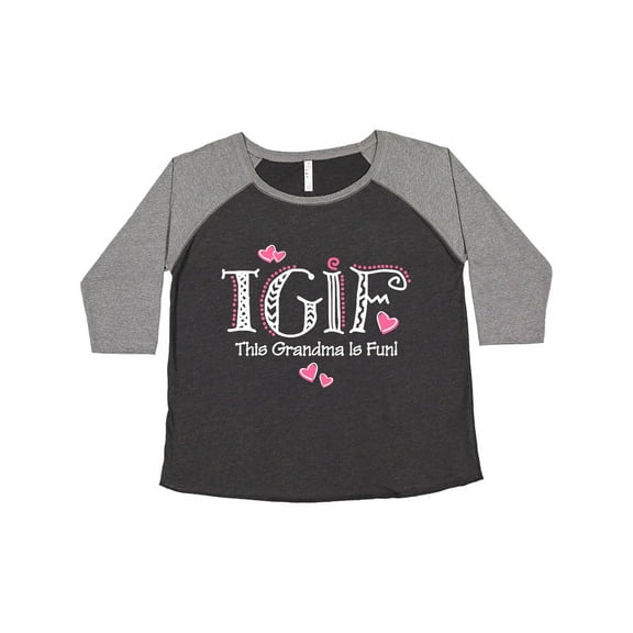 Inktastic TGIF Fun Grandma WHT Women's Plus Size T-Shirt
