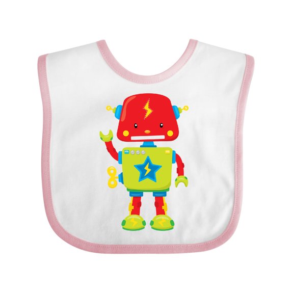 Inktastic TOY ROBOT Boys or Girls Baby Bib