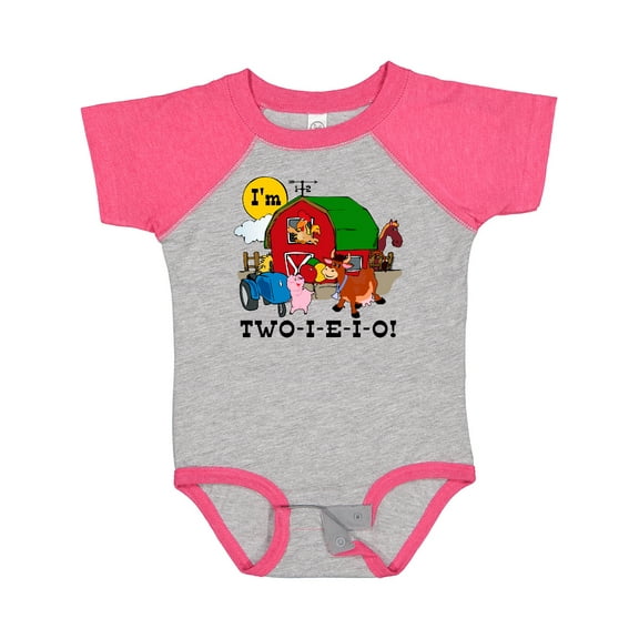 Inktastic TWO-I-E-I-O Boys or Girls Baby Bodysuit