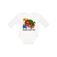 thumbnail image 1 of Inktastic TWO-I-E-I-O Boys or Girls Long Sleeve Baby Bodysuit, 1 of 5