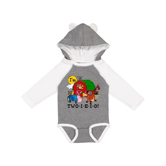 Inktastic TWO-I-E-I-O Boys or Girls Long Sleeve Baby Bodysuit