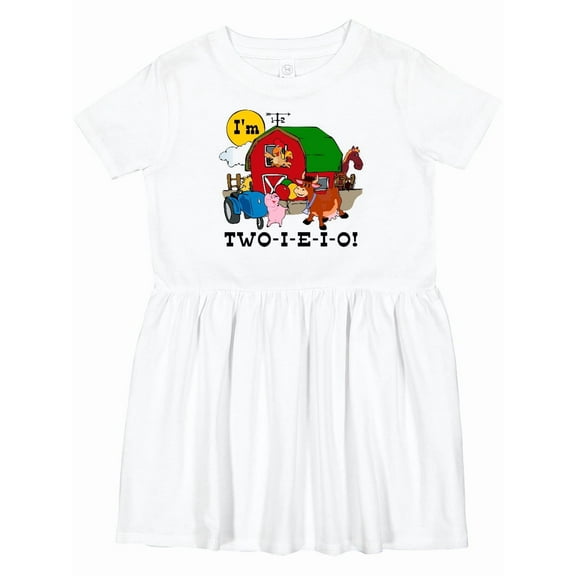 Inktastic Two-i-e-i-o Girls Toddler Dress