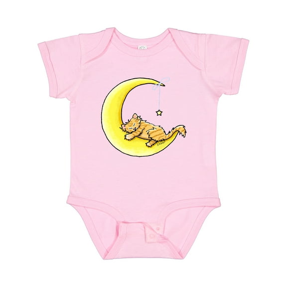 Inktastic Tabby Kitty Lunar Love Boys or Girls Baby Bodysuit