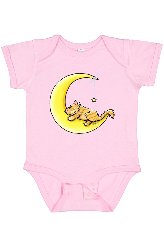 Tabby Kitty Lunar Love Boys or Girls Baby Bodysuit