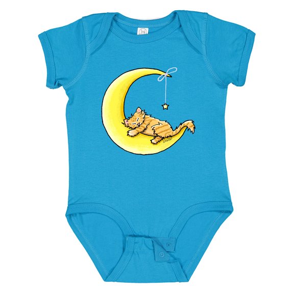 Inktastic Tabby Kitty Lunar Love Boys or Girls Baby Bodysuit