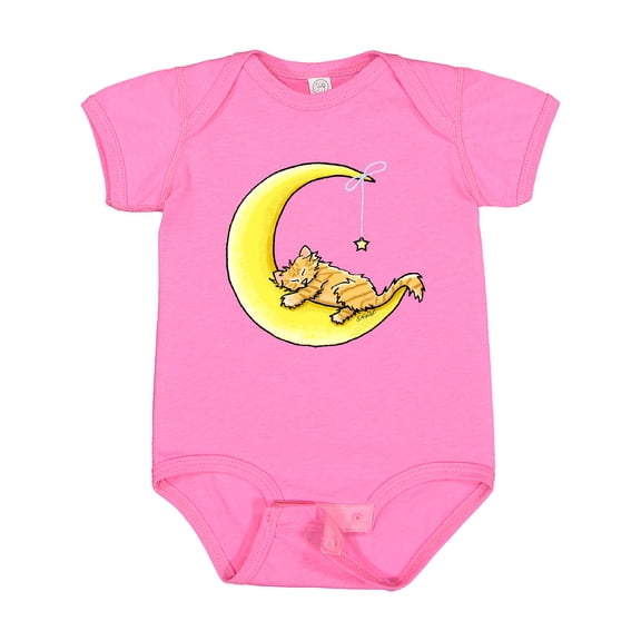 Inktastic Tabby Kitty Lunar Love Boys or Girls Baby Bodysuit