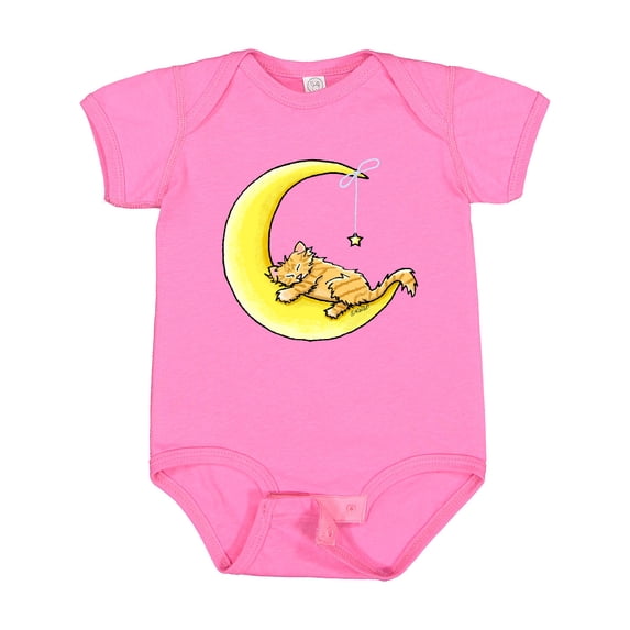 Inktastic Tabby Kitty Lunar Love Boys or Girls Baby Bodysuit