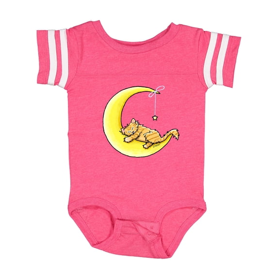 Inktastic Tabby Kitty Lunar Love Boys or Girls Baby Bodysuit
