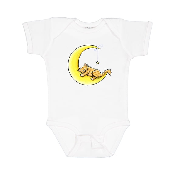 Inktastic Tabby Kitty Lunar Love Boys or Girls Baby Bodysuit