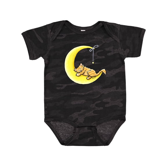 Inktastic Tabby Kitty Lunar Love Boys or Girls Baby Bodysuit