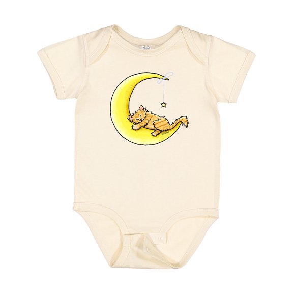 Inktastic Tabby Kitty Lunar Love Boys or Girls Baby Bodysuit