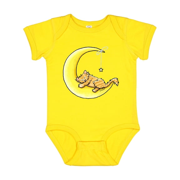 Inktastic Tabby Kitty Lunar Love Boys or Girls Baby Bodysuit