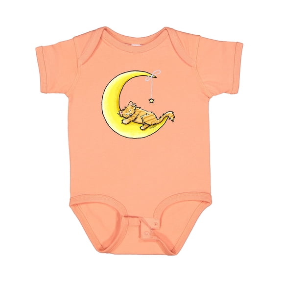 Inktastic Tabby Kitty Lunar Love Boys or Girls Baby Bodysuit