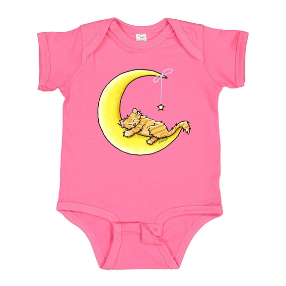 Inktastic Tabby Kitty Lunar Love Boys or Girls Baby Bodysuit