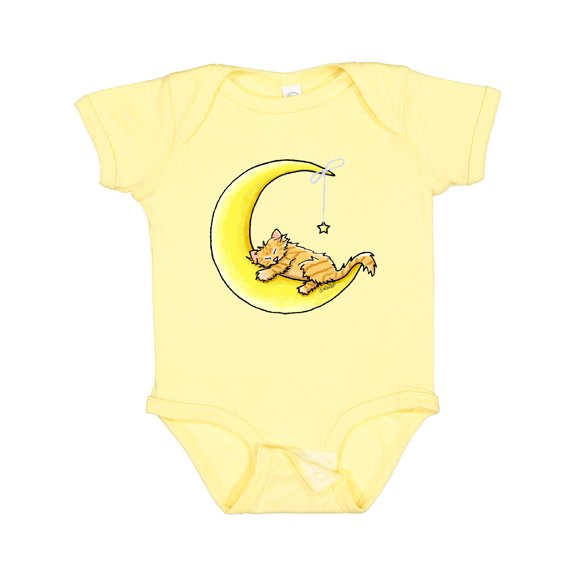 Inktastic Tabby Kitty Lunar Love Boys or Girls Baby Bodysuit