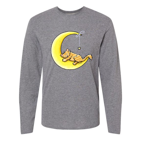Inktastic Tabby Kitty Lunar Love Long Sleeve T-Shirt