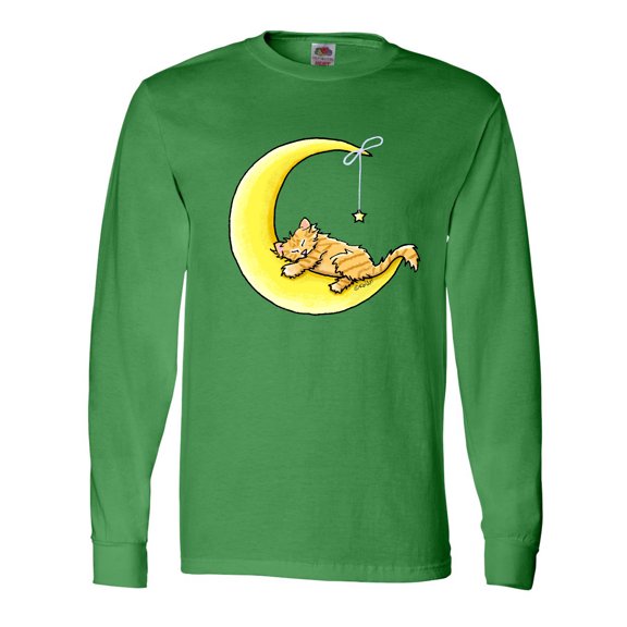 Inktastic Tabby Kitty Lunar Love Long Sleeve T-Shirt