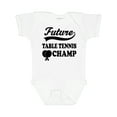 thumbnail image 1 of Inktastic Table Tennis Future Champ Boys or Girls Baby Bodysuit, 1 of 5