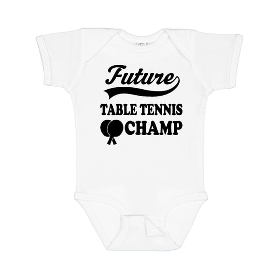 Inktastic Table Tennis Future Champ Boys or Girls Baby Bodysuit