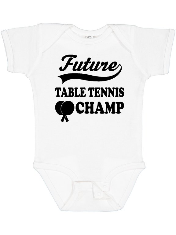 Table Tennis Future Champ Boys or Girls Baby Bodysuit