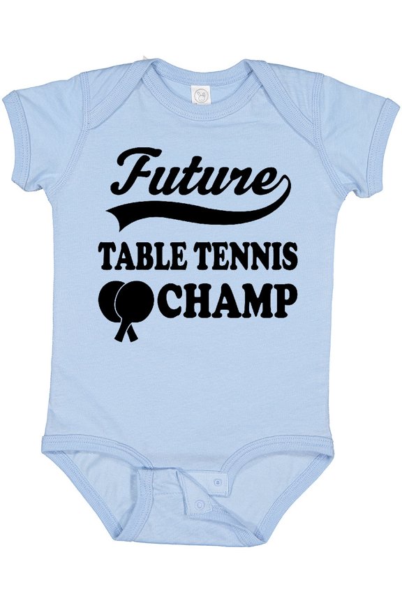 Table Tennis Future Champ Boys or Girls Baby Bodysuit